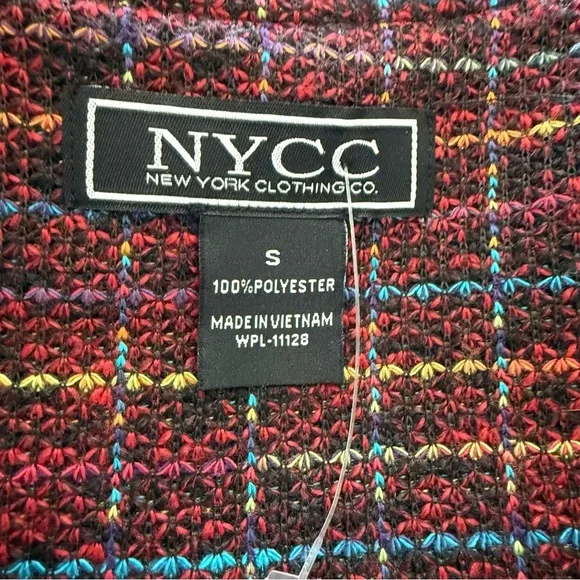 NYCC‎ Plaid Pattern Jacket/Blazer Size Small NWT - Picture 5 of 5